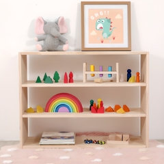 Kệ Sách Đa Năng Cho Bé, Kệ Đồ Chơi Montessori 3 Tầng - Decor Trang Trí Cho Không Gian Phòng Học