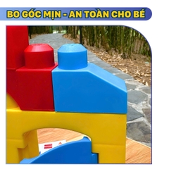 Đồ Chơi Xếp Hình Cho Bé 33 Chi Tiết Khối Nhựa Lớn ABS An Toàn, Ghép Hình Phát Triển Tư Duy Trẻ Em