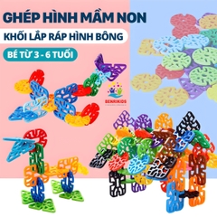 Túi Đồ Chơi Xếp Hình Cánh Hoa 80 Chi Tiết Benrikids Bằng Nhựa An Toàn Cho Bé Sáng Tạo Phát Triển Tư Duy Logic