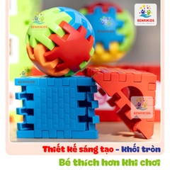 Đồ Chơi Xếp Hình Xây Dựng Bằng Nhựa Benrikids Miếng Ghép To Có Dán Decal Chữ Cái Cho Bé Vừa Chơi Vừa Học
