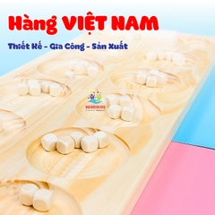 Bộ Ô Ăn Quan Bằng Gỗ Cao Cấp - Boardgame Gia Đình Vui Nhộn