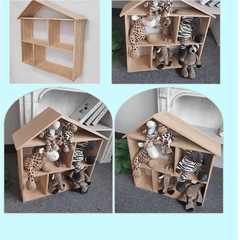 Kệ Gỗ Mầm Non Montessori Để Sàn , Kệ Sách Treo Tường Không Cần Khoan Decor Phòng Cho Bé
