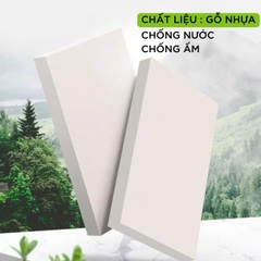 Kệ Sách Treo Tường 4 Ngăn Không Cần Khoan Sau Cửa Bằng Gỗ Nhựa Màu Trắng
