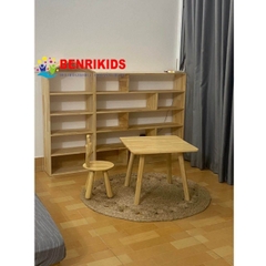 Kệ Gỗ Mầm Non Montessori Bằng Gỗ Trang Trí Decor Phòng Cho Trẻ