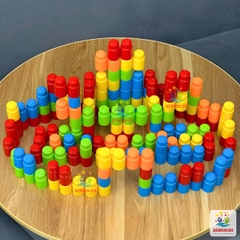 Đồ Chơi Xếp Hình Dạng Ghép Nút Benrikids Nhiều Chi Tiết Bằng Nhựa Nguyên Sinh An Toàn Cho Bé Sáng Tạo Phát Triển Tư Duy