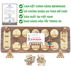 Board Game Gia Đình Vui Nhộn Cờ Búng - Ô Ăn Quan - Cờ Caro Kèm Bàn Tỷ Số - Cờ Cá Ngựa Gỗ - Cờ 4 Trong 1 Hàng Việt Nam