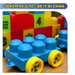 Đồ Chơi Xếp Hình Cho Bé 33 Chi Tiết Khối Nhựa Lớn ABS An Toàn, Ghép Hình Phát Triển Tư Duy Trẻ Em