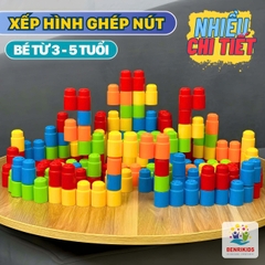 Đồ Chơi Xếp Hình Dạng Ghép Nút Benrikids Nhiều Chi Tiết Bằng Nhựa Nguyên Sinh An Toàn Cho Bé Sáng Tạo Phát Triển Tư Duy