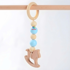 Đồ Chơi Lục Lạc Treo Nôi Gỗ Sồi Cho Trẻ Sơ Sinh Phát Triển Đa Giác Quan, Đồ Chơi Xúc Xắc Cho Bé Từ 0-12 Tháng Tuổi