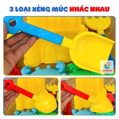 Đồ Chơi Xúc Cát Đi Biển Lâu Đài Cổ Tích Kèm Các Khuôn Tạo Hình Cát Cho Bé Vui Chơi Ngoài Bãi Biển Trong Dịp Hè Đến