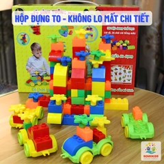 Đồ Chơi Lắp Ghép Xếp Hình Thông Minh 160 Chi Tiết Có Hộp Đựng Benrikids Cho Bé Sáng Tạo Phát Triển Tư Duy