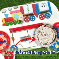 Bảng Đồ Chơi Bận Rộn Busy Board Ô Tô Đồ Chơi Thông Minh Cho Bé Học Kỹ Năng Cơ Bản