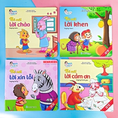 Truyện Tranh Kỹ Năng Giao Tiếp Ứng Xử Cho Bé Phiên Bản Song Ngữ Việt Anh Bộ 10 Quyển Có File Đọc Tiếng Anh