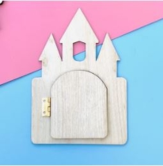 Lâu Đài Kèm Cửa - Phụ Kiện Làm Bảng Bận Rộn Busy Board