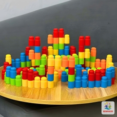 Đồ Chơi Xếp Hình Dạng Ghép Nút Benrikids Nhiều Chi Tiết Bằng Nhựa Nguyên Sinh An Toàn Cho Bé Sáng Tạo Phát Triển Tư Duy
