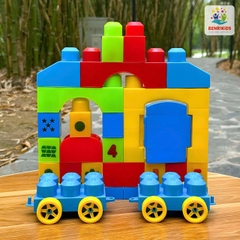 Đồ Chơi Xếp Hình Cho Bé 33 Chi Tiết Khối Nhựa Lớn ABS An Toàn, Ghép Hình Phát Triển Tư Duy Trẻ Em
