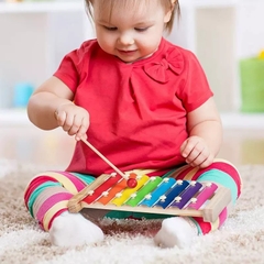 Đồ Chơi Gỗ - Đàn Xylophone 8 Âm Sắc Khung Gỗ Cho Bé Chơi Nhạc