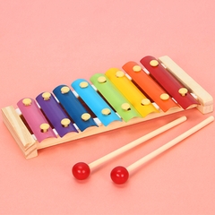 Đồ Chơi Gỗ - Đàn Xylophone 8 Âm Sắc Khung Gỗ Cho Bé Chơi Nhạc