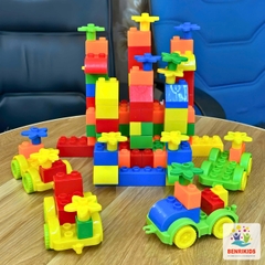 Bộ Đồ Chơi Ghép Hình Cho Bé Benrikids Bằng Nhựa 105 Chi Tiết, Đồ Chơi Xếp Hình Thông Minh Trẻ Em