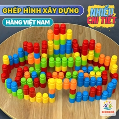 Đồ Chơi Xếp Hình Dạng Ghép Nút Benrikids Nhiều Chi Tiết Bằng Nhựa Nguyên Sinh An Toàn Cho Bé Sáng Tạo Phát Triển Tư Duy