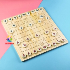 Bàn Cờ Tướng Gỗ Size 42x38Cm Không Kèm Quân Cờ Board Game Trí Tuệ Dành Cho Mọi Lứa Tuổi