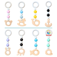Đồ Chơi Lục Lạc Treo Nôi Gỗ Sồi Cho Trẻ Sơ Sinh Phát Triển Đa Giác Quan, Đồ Chơi Xúc Xắc Cho Bé Từ 0-12 Tháng Tuổi