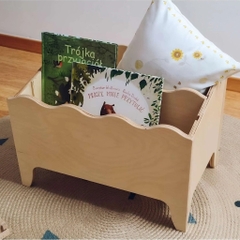 Kệ Đựng Sách Đồ Chơi Montessori Phong Cách Nhật Bản Ngăn Chia Linh Hoạt