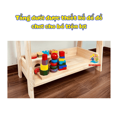 Kệ Sách Montessori Đa Năng Đựng Đồ Chơi Đựng Sách Decor Trang Trí Phòng Cho Bé