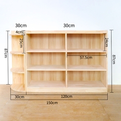 Tủ Montessori Đựng Đồ Chơi Trang Trí Phòng Học Phòng Cho Bé