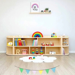 Combo Kệ Đựng Đồ Chơi Montessori Thiết Kế Nội Thất Mầm Non