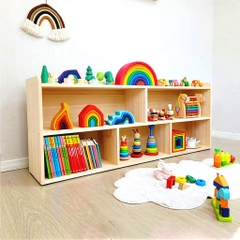 Combo Kệ Đựng Đồ Chơi Montessori Thiết Kế Nội Thất Mầm Non