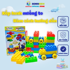 Đồ Chơi Xếp Hình Cho Bé Mầm Non Sato 72 Chi Tiết Hàng Việt Nam