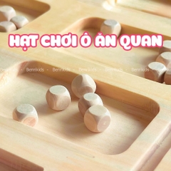 Bộ Quân Cờ Ô Ăn Quan Bằng Gỗ Tự Nhiên An Toàn Cho Bé Benrikids