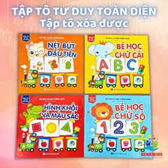 Đồ Chơi Gỗ Benrikids - Combo Hành Trình Đi Tìm Con Chữ Cho Bé 3-6 Tuổi Nhận Biết Chữ Qua Sách Và Chữ Gỗ