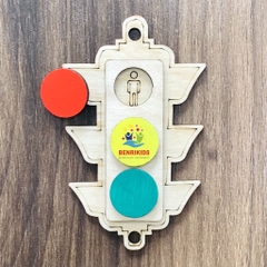 Đèn Giao Thông - Phụ Kiện Làm Bảng Bận Rộn Busy Board Cho Bé