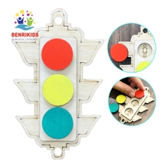 Đèn Giao Thông - Phụ Kiện Làm Bảng Bận Rộn Busy Board Cho Bé