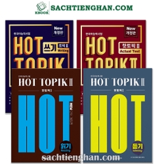 Combo 4 cuốn Hot Topik II Đề, Đọc, Viết bản mới - 핫 토픽