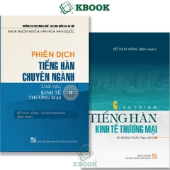 Combo 2 cuốn: Giáo Trình Kinh Tế + Phiên Dịch chuyên ngành Kinh Tế  - Cô Đỗ Thúy Hằng
