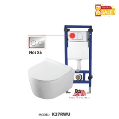 TOILET TREO TƯỜNG CARANO MODEL K27RWU