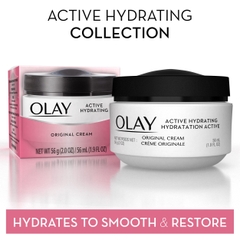 (Hàng Mỹ) Kem dưỡng ẩm làm mềm mịn da Olay Active Hydrating Cream (56ml)