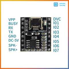Module Ghi Đọc Âm Thanh MicroUSB JQ8900-16P