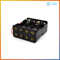 Đế 8 pin AA 2 tầng
