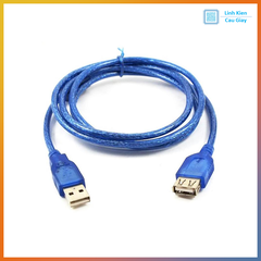 Dây Cáp USB 2.0 Nối Dài 1.5m – Màu Xanh, Chống Nhiễu, Tốc Độ Cao