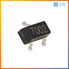 Linh kiện Mosfet 2N7002 Chân dán SOT-23 (SL: 5 chiếc)