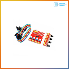 MODULE HỒNG NGOẠI V4 - DÒ ĐƯỜNG PHÁT HIỆN MÀU ĐEN-TRẮNG