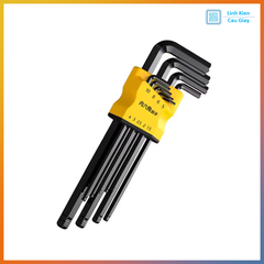 Bộ lục giác 9 chi tiết loại thép tốt