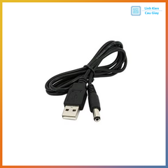 Dây Cáp Nguồn USB 5v ra 5V, 9V, 12V chân DC 5,5mm x 2.1mm