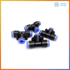 Đầu nối hơi nhanh chia 3 chữ T PE