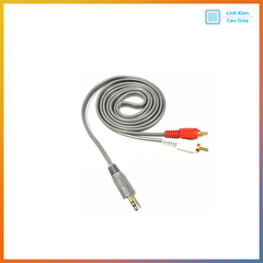 Dây Audio 3.5mm ra 2 đầu RCA (Hoa sen) AV116 lõi đồng xịn