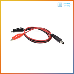 Dây kẹp cá sấu ra jack đầu đực DC5.5x2.1
